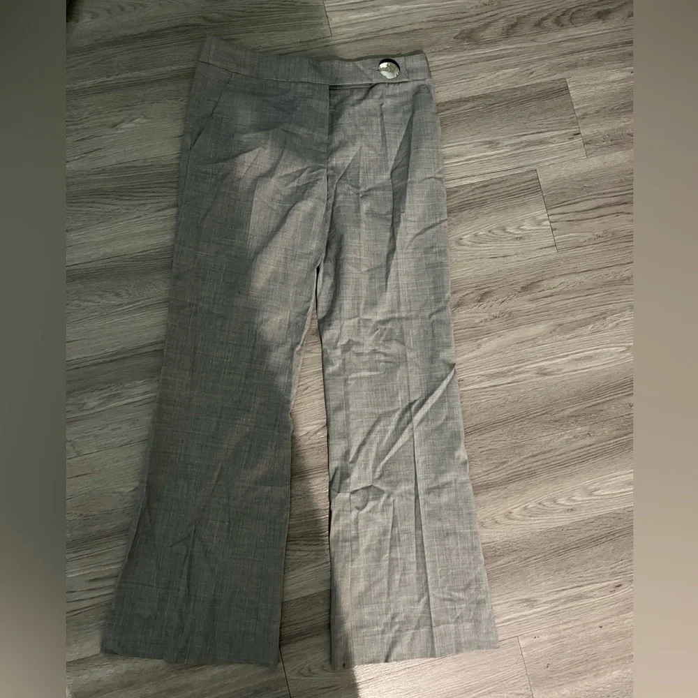 Tory Burch wool grey big button trousers size 4